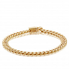 Toscano Cuban Curb Chain Bracelet 14K, 8.5"