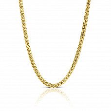 Toscano Diamond Cut Round Franco Chain 14K, 24"