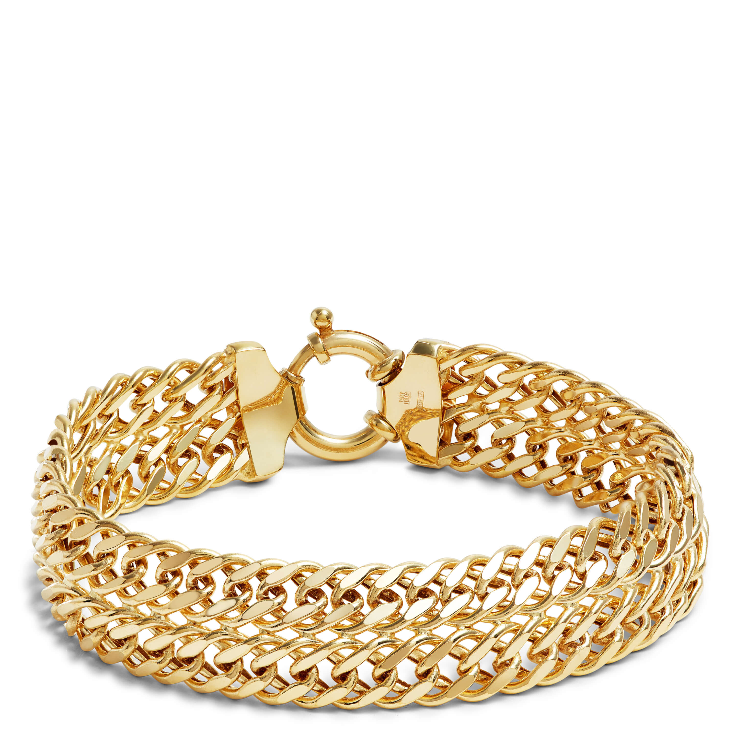 Toscano Double Bombay Bracelet,14K Yellow Gold