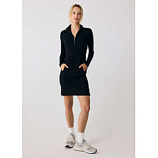 Traverse 1/2 Zip Dress - Black