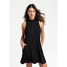 Traverse Sleeveless Dress - Black