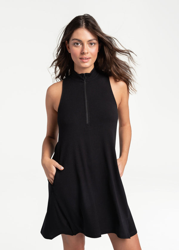 Traverse Sleeveless Dress - Black