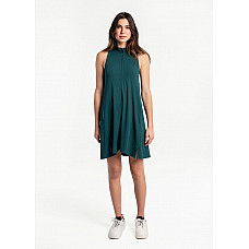 Traverse Swing Dress Emerald