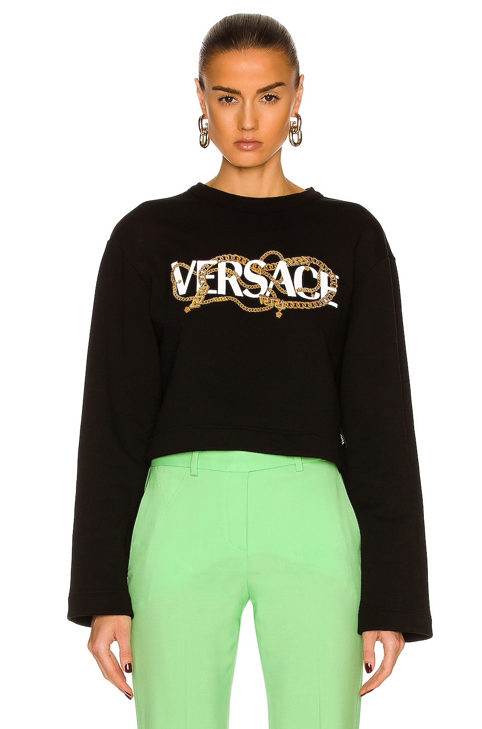 Versace Logo Chain Sweatshirt 