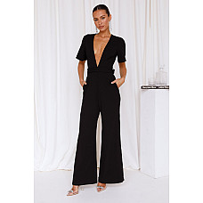 Whisper Softly Jumpsuit Black 