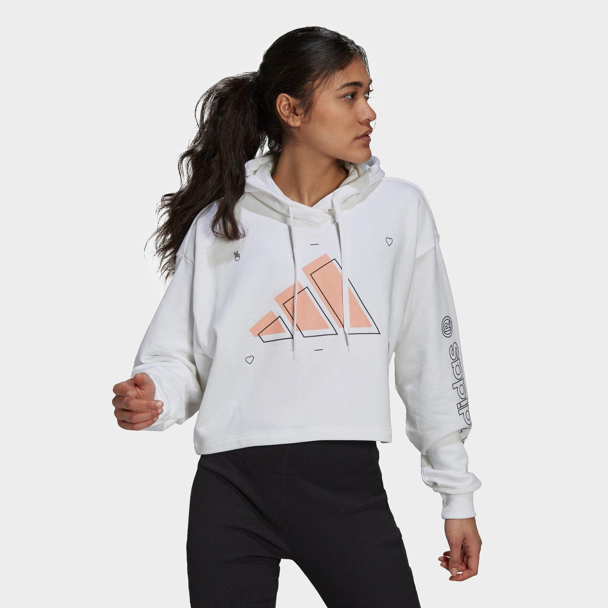 Women's Adidas Sportswear Graphic Logo Pullover Hoodie 
