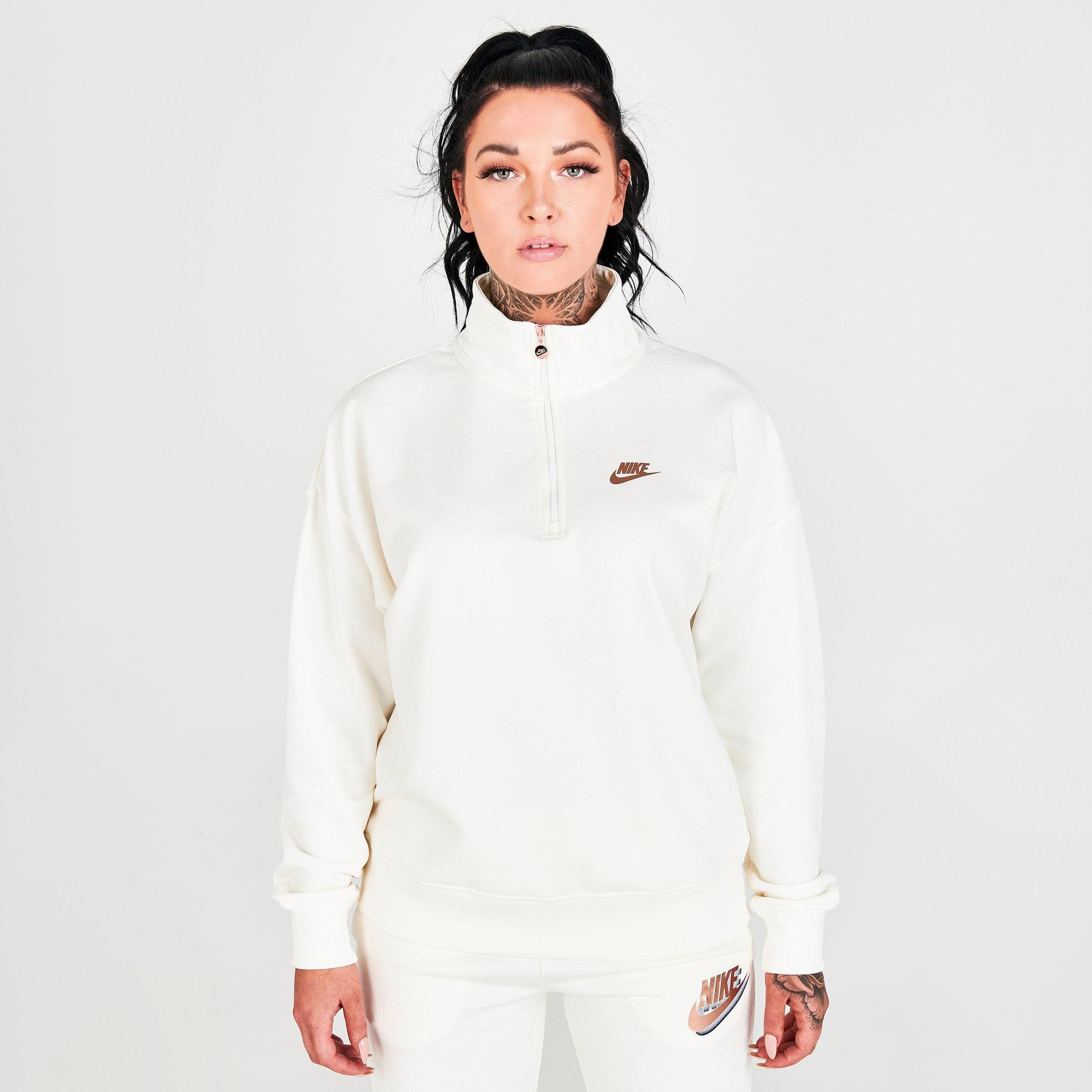 Women's Nike Sportswear Metallic Quarter-Zip Fleece Pullover 