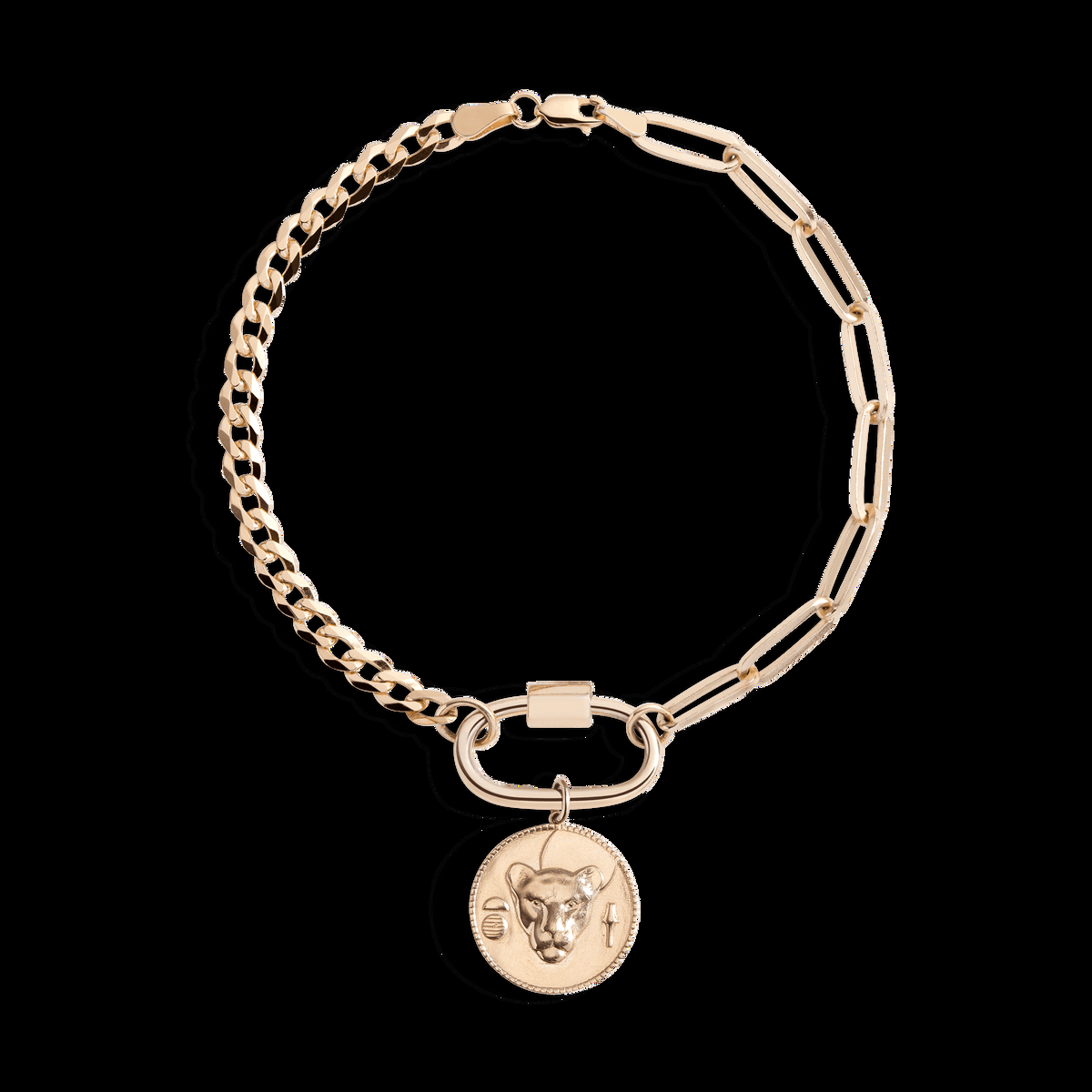 AURATE X KERRY: Lioness Pendant Bracelet