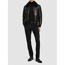 Tom Ford Grained leather down bomber jacket