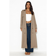 Into The Dark Trench Coat Tan 