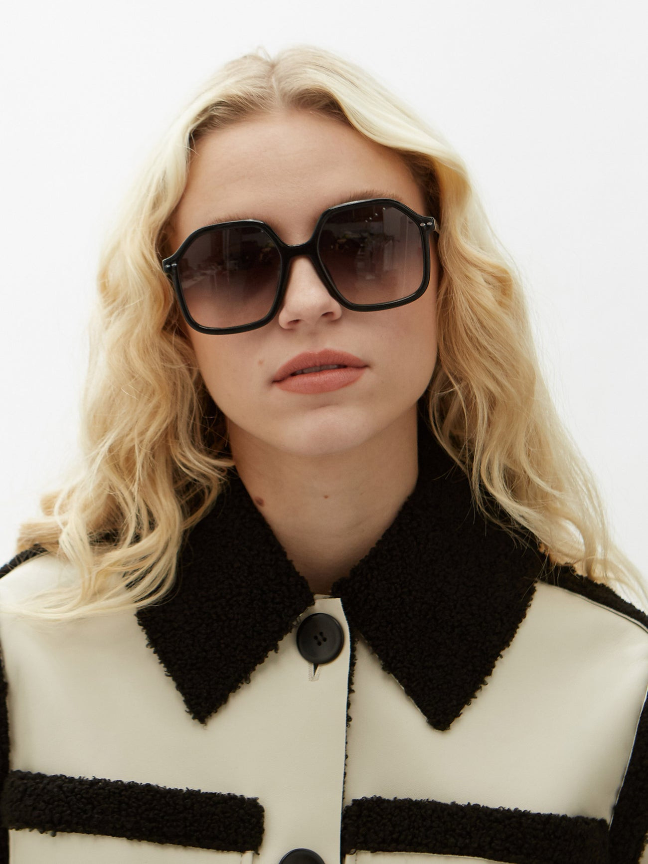 Isabel Marant Eyewear Hexagonal frame acetate sunglasses