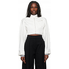 JACQUEMUS White La Casa 'La veste de-Nîmes Cabrio' Denim Jacket