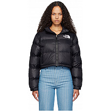 The North Face Black Nuptse Short Down Jacket