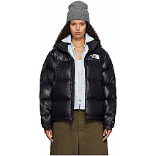 The North Face SSENSE Exclusive Black 1996 Retro Shine Nuptse Down Jacket