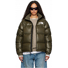 The North Face SSENSE Exclusive Khaki 1996 Retro Shine Nuptse Down Jacket