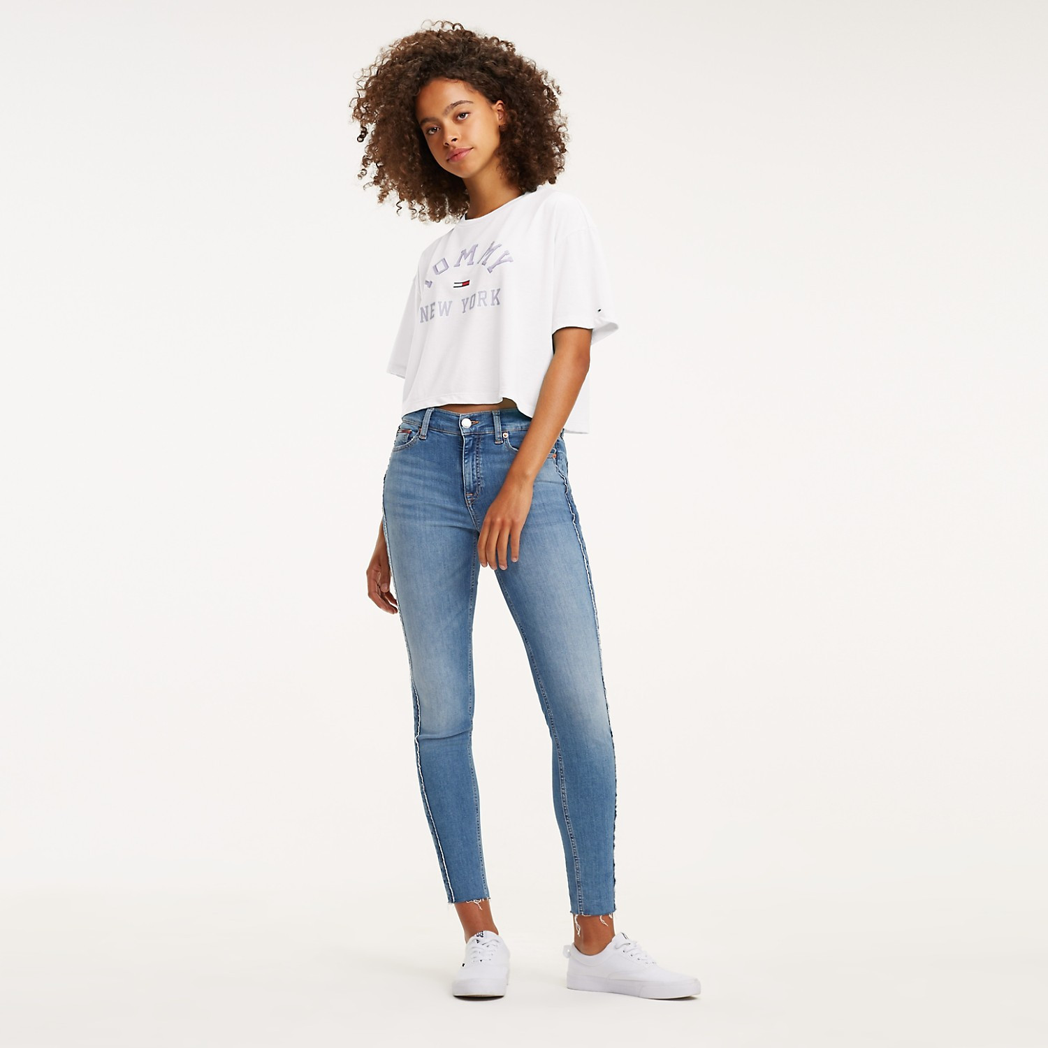 Collegiate Cropped Tommy Hilfiger T-Shirt