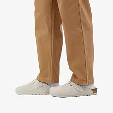 Birkenstock Boston Antique White Suede