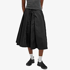 Moncler Quilted Down Midi Skirt in Black
