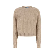 Cashmere Crewneck Sweater in Sand