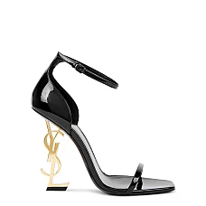 Saint Laurent Opyum 110 Logo Patent Leather Sandals Saint Laurent Opyum 110 Logo Patent Leather Sandals