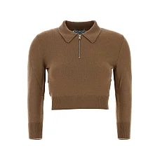 Cashmere Crewneck Sweater in Camel