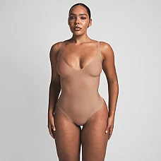 Unlined Plunge Thong Bodysuit Sienna Unlined Plunge Thong Bodysuit Sienna