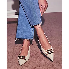 Jannie Chainlink Slingback Flats