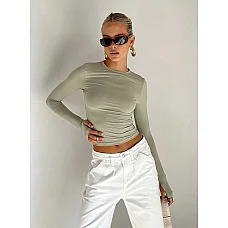 Farro Long Sleeve Top Sage 