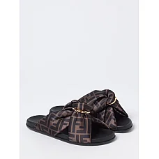 Fendi All Over Monogram Sandals