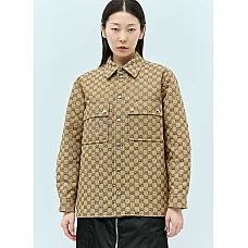 GUCCI GG Canvas Overshirt GUCCI GG Canvas Overshirt