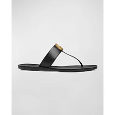 Gucci Flat Marmont Leather Thong Gucci Flat Marmont Leather Thong