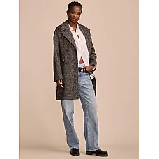 Herringbone Double Breasted Coat