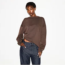 Skims Heavy Cotton Oversized Long Sleeve T-Shirt 