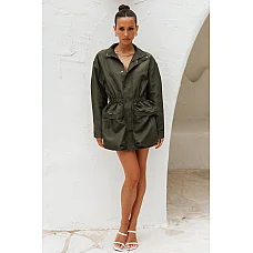 Lioness Quentin Parachute Jacket Jungle Green 