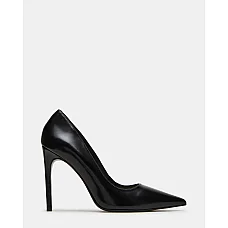 Noir Black Leather Heels 