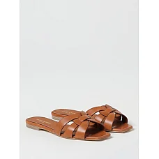 Saint Laurent Brown Flat Sandals Saint Laurent Brown Flat Sandals