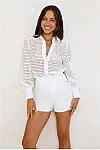 Simple Things Embroidered Shirt White 