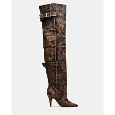 Baddie Brown Distressed 