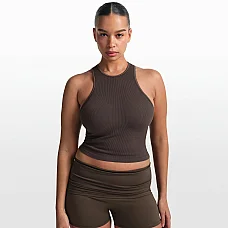 NikeSKIMS Ribbed Seamless Racer Front Tank in Phoenix
