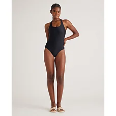 Italian Cross-Back One-Piece Swimsuit