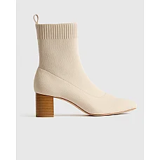 Eco Knit Heeled Bootie