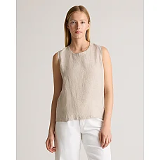 Linen Tank Top in Flax
