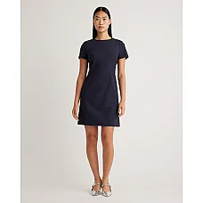 Italian Wool Short Sleeve Dress