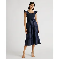 Organic Cotton Smocked Dress 