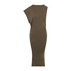 La Robe Drap Mini Dress in Olive Green