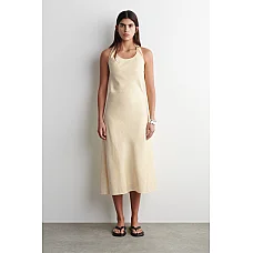 Twisted Halterneck Dress