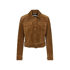 Suede Jacket in Brown