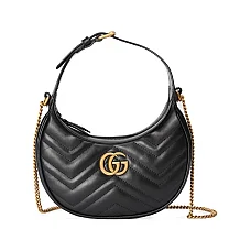 Gucci GG Marmont leather mini bag Double G Gucci GG Marmont leather mini bag Double G